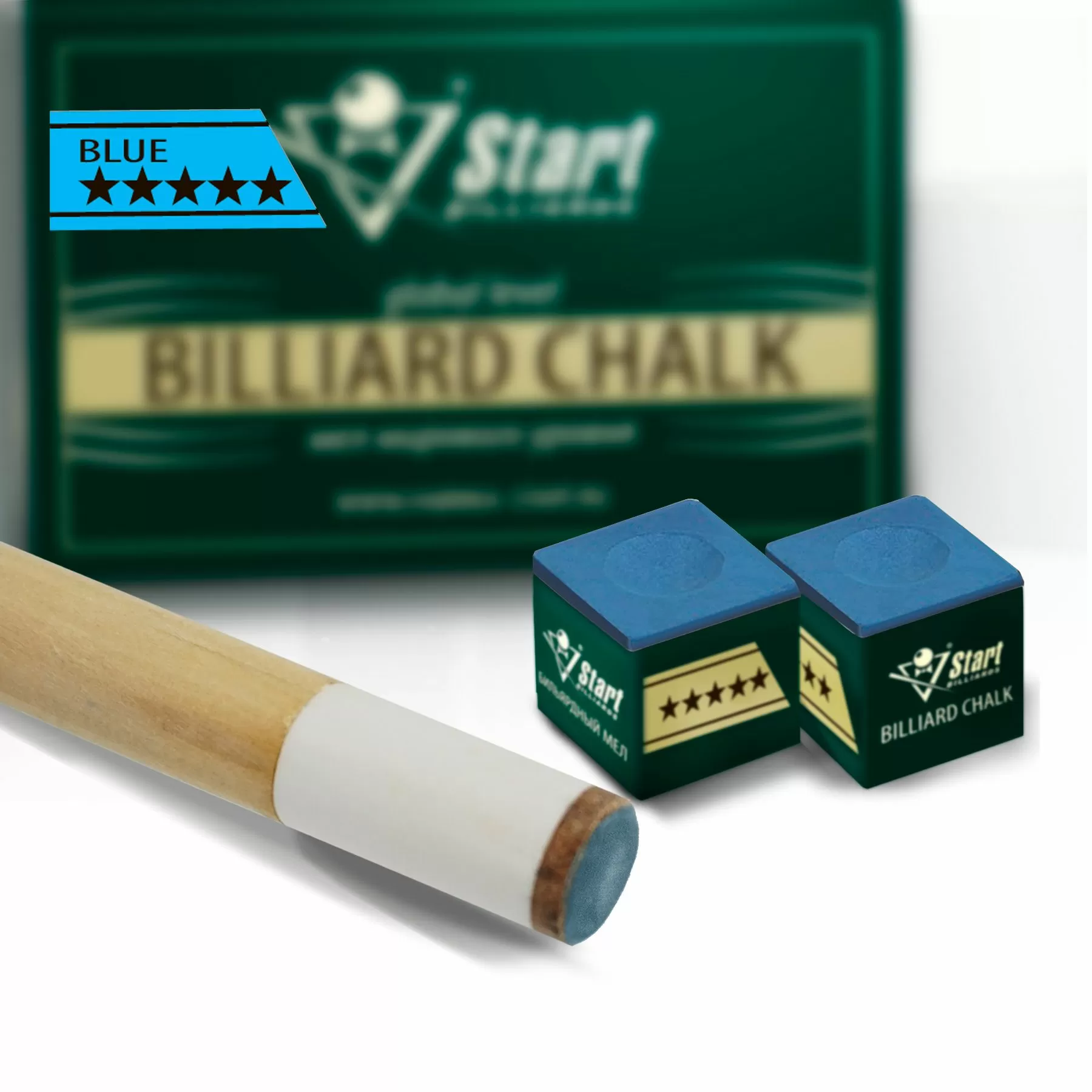 Мел Startbilliards 5 звезд синий (12шт) 3