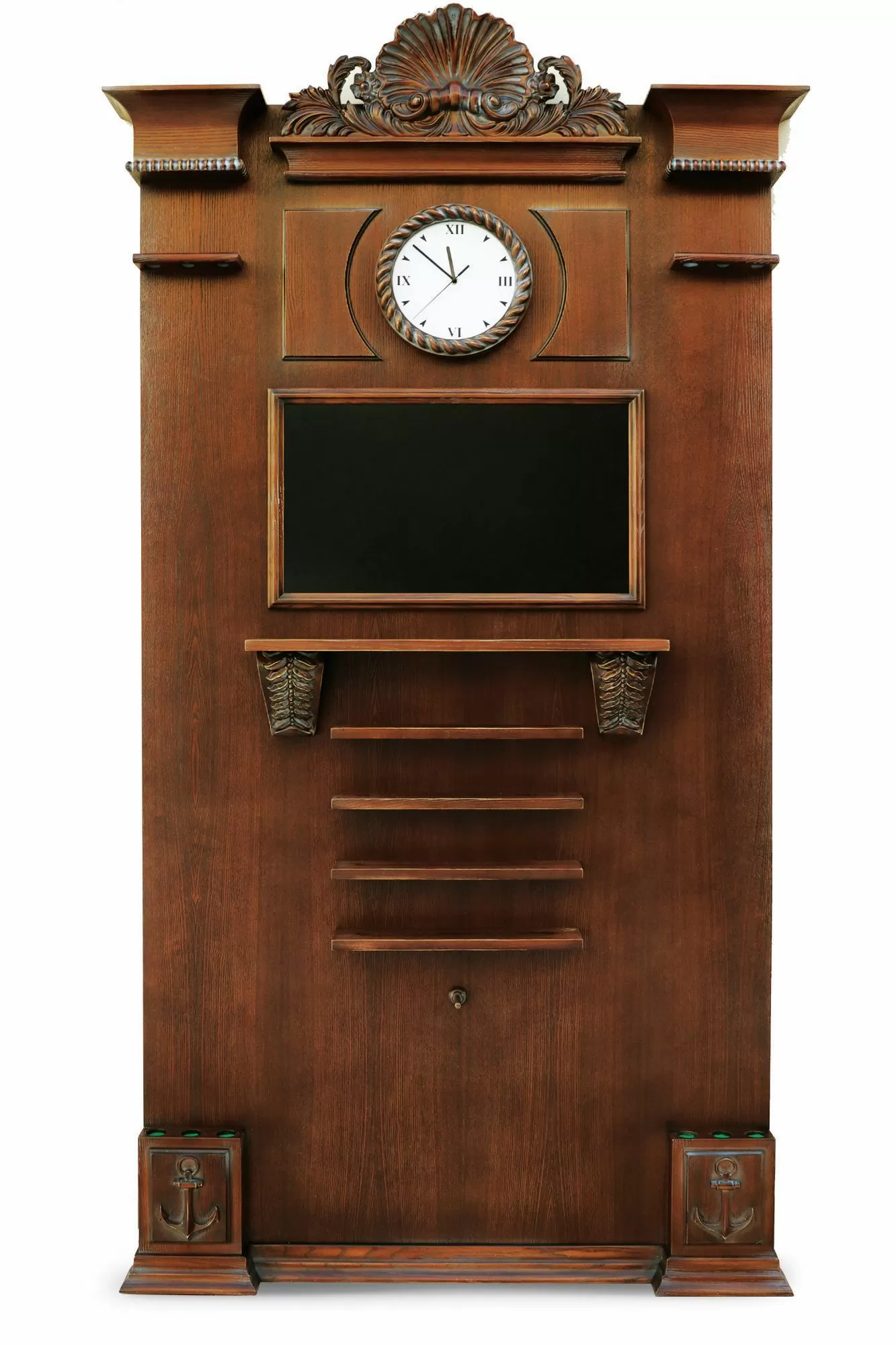 Киевница "Морская " К-21 с часами ясень / клён 4