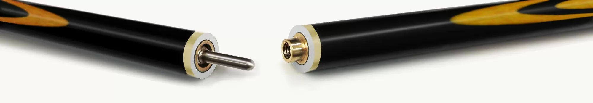 Кий Турмалин, черный граб/белый граб/желтый граб 9-запилов, 2PC(ЯК) 3