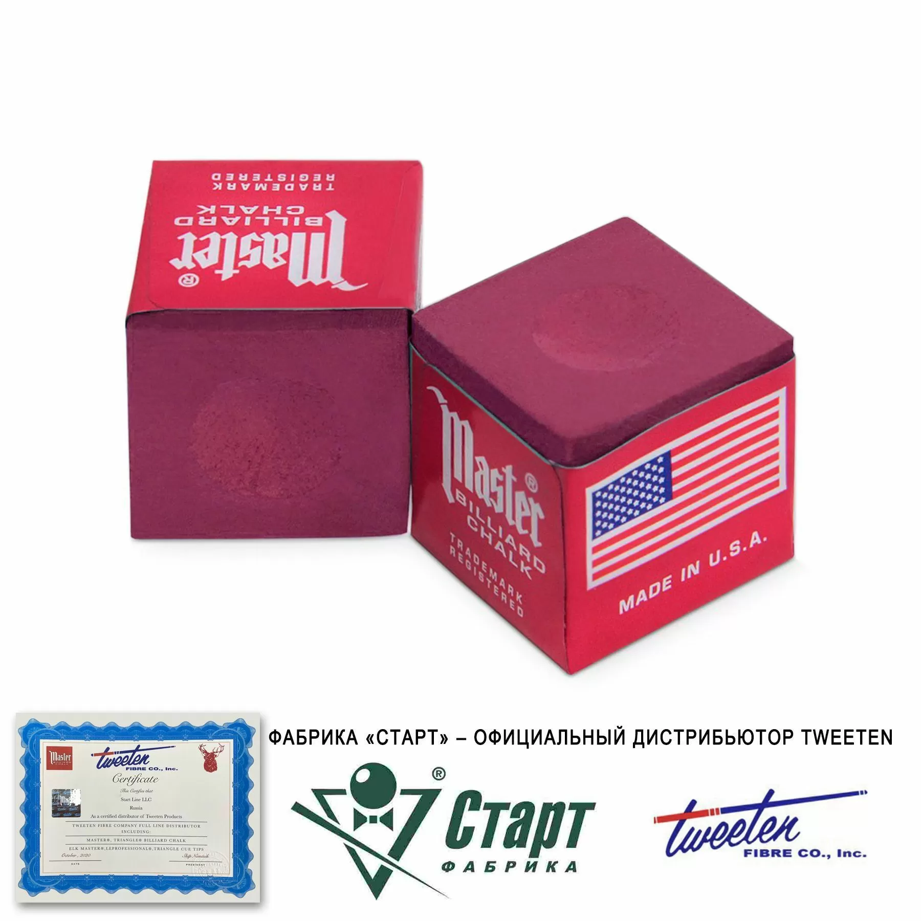 Мел Tweeten Master красный (12 шт) 3